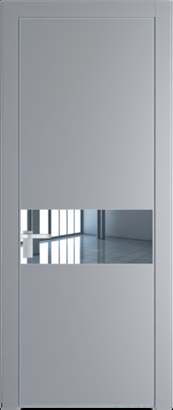 Межкомнатная дверь Profil Doors 17 PA Серебро Зеркало Смоки (RAL 870-02)