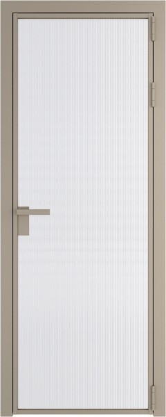 Алюминиевая дверь Profil Doors 1 AG Никель матовый Мору белое