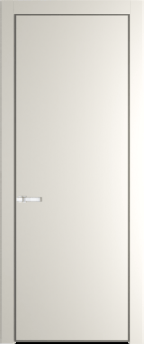 Межкомнатная дверь Profil Doors 1 PA Никель матовый Перламутр белый