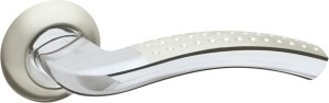 Ручка Fuaro (Фуаро) раздельная R.AR54.LOUNGE (LOUNGE AR) 130mm SN/CP-3 матовый никель/хром