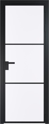 Алюминиевая дверь Profil Doors 13 AG Черный матовый Монохром белый просветленный