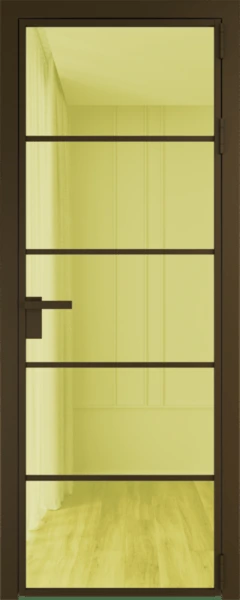 Алюминиевая дверь Profil Doors 14 AG Деорэ Золотое шпион