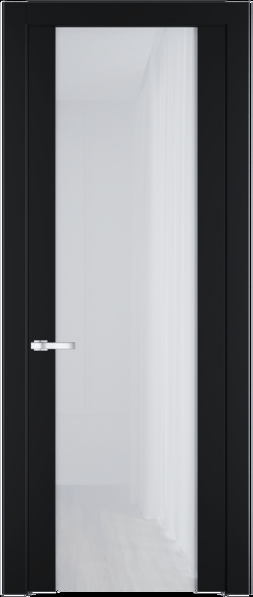 Межкомнатная дверь Profil Doors 1.13 P Белый триплекс Блэк
