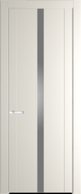 Межкомнатная дверь Profil Doors 1.8 P Lacobel Серебряный лак Перламутр белый