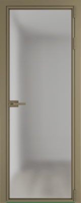 Алюминиевая дверь Profil Doors Orange 1AX.O Зеркало Шампань