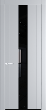 Межкомнатная дверь Profil Doors 1.9 P Lacobel Черный лак Лайт Грей (RAL 870-01)