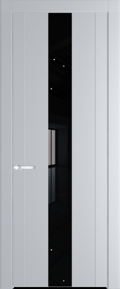 Межкомнатная дверь Profil Doors 1.9 P Lacobel Черный лак Лайт Грей (RAL 870-01)