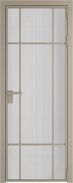 Алюминиевая дверь Profil Doors 8 AG Никель матовый Кризет