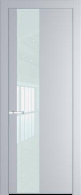 Межкомнатная дверь Profil Doors Orange 19 PE.O Белый лак Лайт Грей (RAL 870-01) Серебро