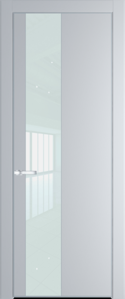 Межкомнатная дверь Profil Doors Orange 19 PE.O Белый лак Лайт Грей (RAL 870-01) Серебро
