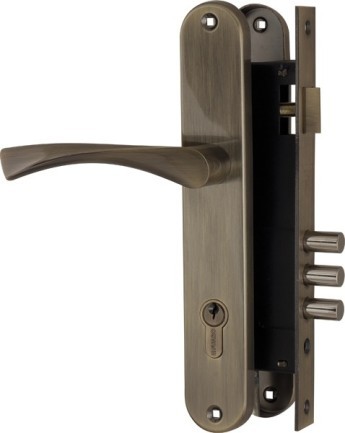 Замок цилиндровый Fuaro (Фуаро) с в комплекте с ручкой LOCKSET.9011 (SET F9011)