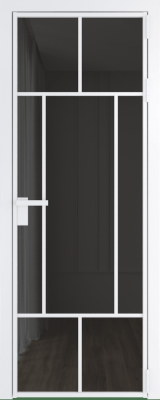 Алюминиевая дверь Profil Doors 10 AG Вайт Тонированное
