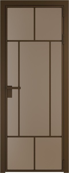 Алюминиевая дверь Profil Doors 10 AG Деорэ Монохром капучино