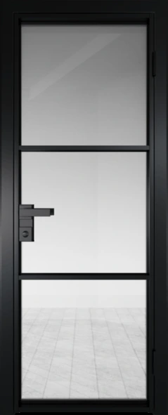 Алюминиевая дверь Profil Doors 13 AG Шампань Прозрачное