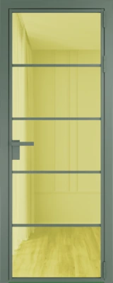 Алюминиевая дверь Profil Doors 14 AG Зеленый воск Золотое шпион