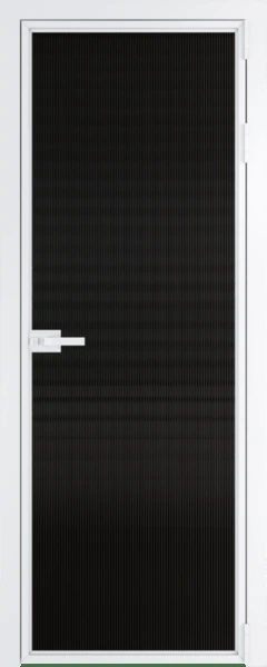 Алюминиевая дверь Profil Doors 1AX Вайт Мору черное