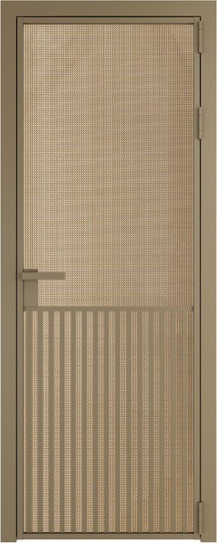 Алюминиевая дверь Profil Doors 15 AG Шампань Кризет Золото