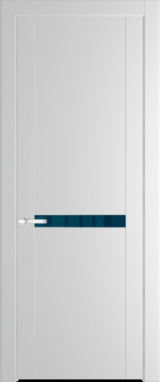 Межкомнатная дверь Profil Doors 1.4 P Зеркало синее Крем Вайт (RAL 120-02)