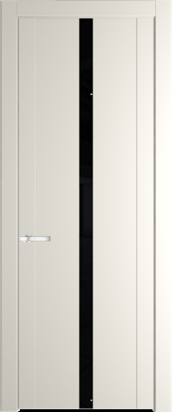 Межкомнатная дверь Profil Doors 1.8 P Lacobel Черный лак Перламутр белый