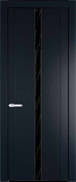 Межкомнатная дверь Profil Doors 1.8 P Неро мрамор Нэви Блу (RAL 7016)
