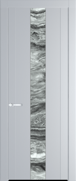Межкомнатная дверь Profil Doors 1.9 P Атриум серебро Лайт Грей (RAL 870-01)
