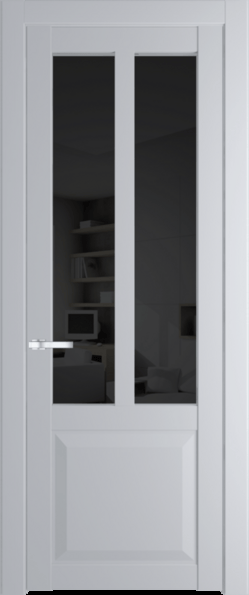 Межкомнатная дверь Profil Doors 1.8.2 PD Лайт Грей (RAL 870-01) Черное тонированное