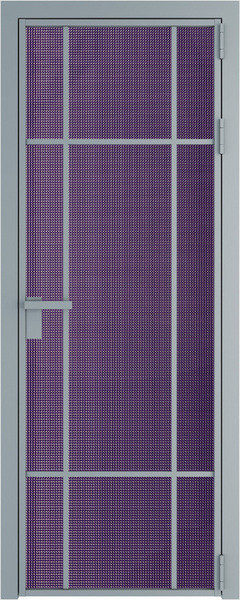 Алюминиевая дверь Profil Doors 8 AG Серебро Кризет Фиолетовый