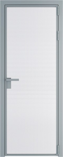Алюминиевая дверь Profil Doors 1 AG Серебро Мору белое