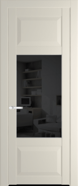 Межкомнатная дверь Profil Doors 1.3.3 PD Черное тонированное Кремовая Магнолия (RAL 120-04)