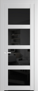 Межкомнатная дверь Profil Doors 1.4.2 PD Черное тонированное Крем Вайт (RAL 120-02)