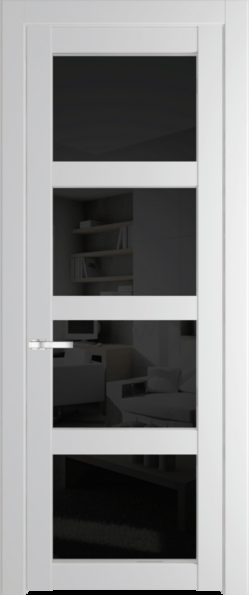 Межкомнатная дверь Profil Doors 1.4.2 PD Черное тонированное Крем Вайт (RAL 120-02)
