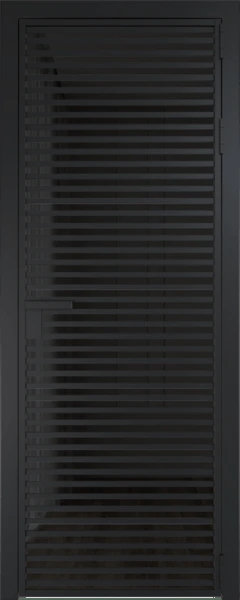 Алюминиевая дверь Profil Doors 12 AG Черный матовый Черное тонированное