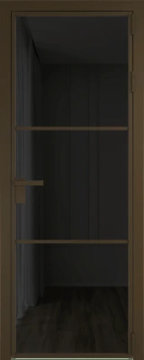 Алюминиевая дверь Profil Doors 13 AG Деорэ Черное тонированное