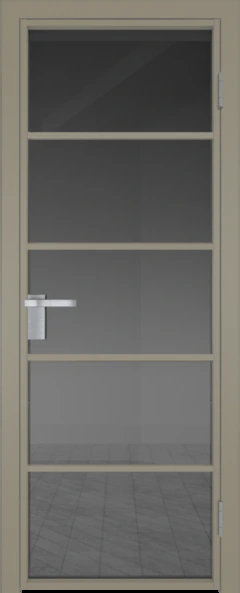 Алюминиевая дверь Profil Doors 14 AG Никель матовый Тонированное