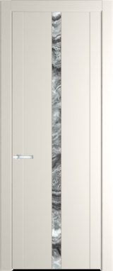 Межкомнатная дверь Profil Doors 1.8 P Атриум серебро Перламутр белый
