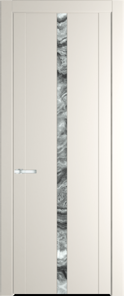 Межкомнатная дверь Profil Doors 1.8 P Атриум серебро Перламутр белый