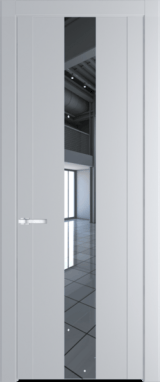Межкомнатная дверь Profil Doors 1.9 P Зеркало Лайт Грей (RAL 870-01)