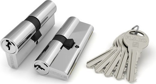 Цилиндровый механизм Fuaro (Фуаро) R300/90 mm (40+10+40) CP хром 5 кл.