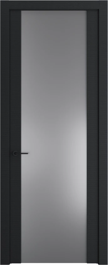 Межкомнатная дверь Profil Doors Orange 1.13P.O Монохром серебро (серебро матлак) Блэк Элегант