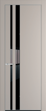 Межкомнатная дверь Profil Doors 20 PA Серебро Lacobel Черный лак Сэнд