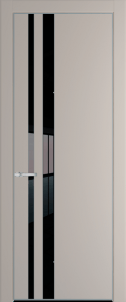 Межкомнатная дверь Profil Doors 20 PA Серебро Lacobel Черный лак Сэнд