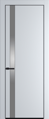 Межкомнатная дверь Profil Doors 18 PA Черный матовый Зеркало Blue Сэнд