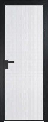 Алюминиевая дверь Profil Doors 1 AG Черный матовый Мору белое