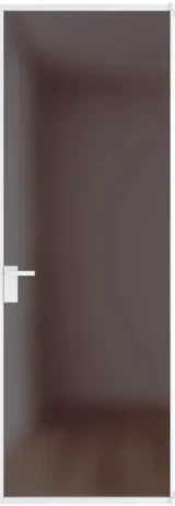 Алюминиевая дверь Profil Doors 1AT Вайт Золотистая бронза матовое