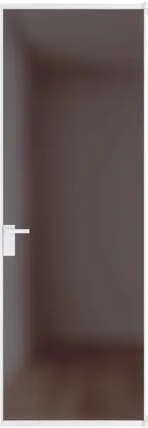 Алюминиевая дверь Profil Doors 1AT Вайт Золотистая бронза матовое