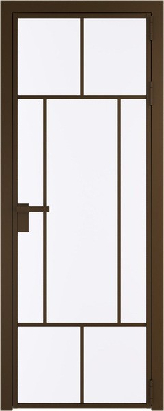 Алюминиевая дверь Profil Doors 10 AG Деорэ Монохром белый просветленный