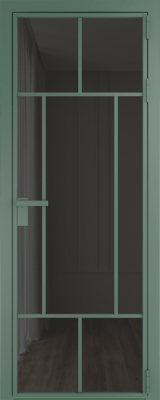 Алюминиевая дверь Profil Doors 10 AG Зеленый воск Тонированное