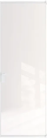 Алюминиевая дверь Profil Doors 1AT ГЛЯНЕЦ Вайт Белый триплекс