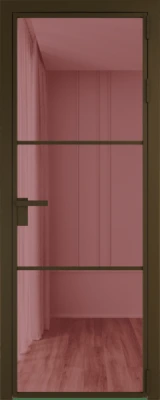Алюминиевая дверь Profil Doors 13 AG Деорэ Розовое шпион