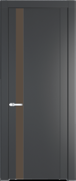 Межкомнатная дверь Profil Doors 1.2 P Монохром гляссе Графит (Pantone 425С)